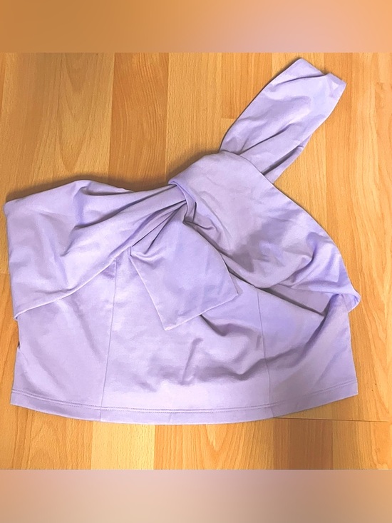 Banana Republic Tops - KNOTTED ONE-SHOULDER CROPPED BUSTIER- Lavender Orchid: M (fits as L)